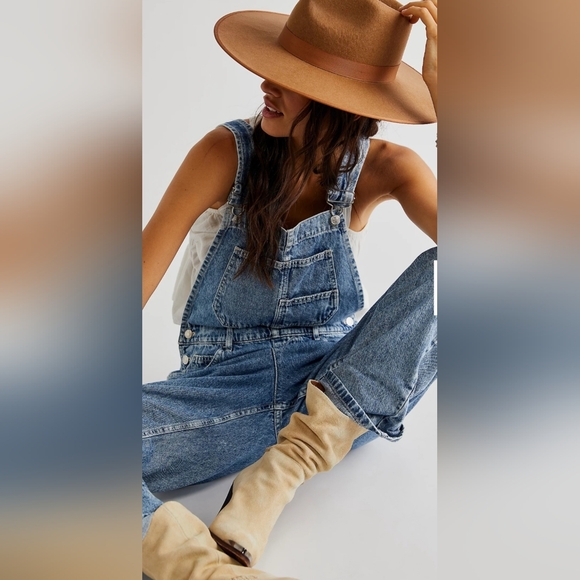 Free People Denim - NWT We The Free Ziggy Denim Overalls Shop All We The Free Size XL